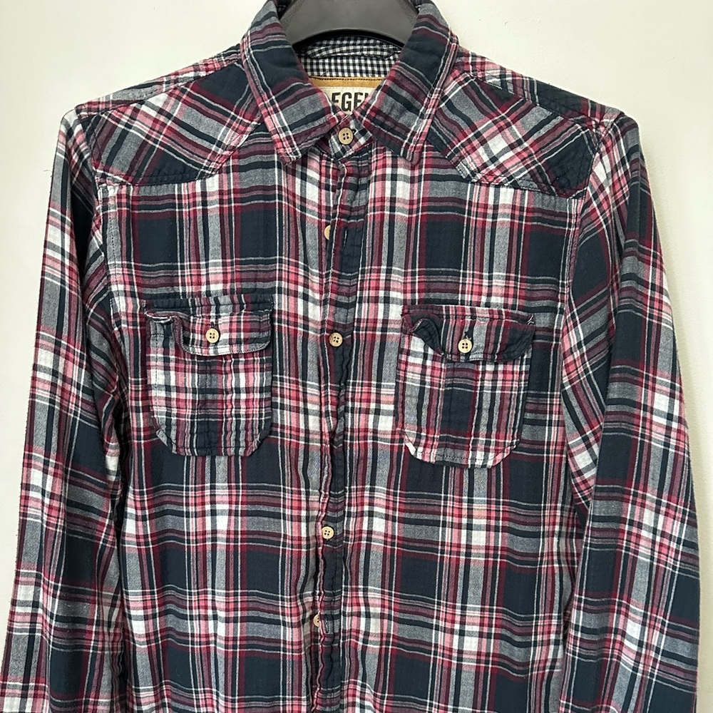 Legend warm plaid cotton shirt